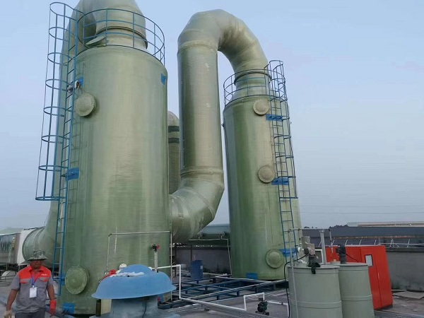 玻璃鋼脫硫塔凈化器工作流程介紹